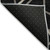 3' X 5' Black Ivory And Brown Geometric Washable Indoor Outdoor Area Rug