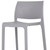 Set of Two 30" Gray Heavy Duty Plastic Low Back Outdoor Bar Height Chairs