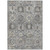 3' X 5' Gray And Copper Floral Medallion Washable Indoor Outdoor Area Rug