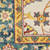 8' X 10' Ivory And Gold Floral Indoor Outdoor Area Rug