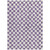 3' X 5' Purple And Ivory Geometric Washable Indoor Outdoor Area Rug - Purple, Ivory