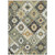 3' X 5' Fern Green Gold And Charcoal Southwestern Washable Indoor Outdoor Area Rug