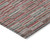 3' X 5' Red Beige And Copper Striped Washable Indoor Outdoor Area Rug