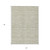 5' X 8' Taupe Beige And Tan Striped Washable Indoor Outdoor Area Rug