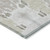 5' X 8' Ivory Beige And Taupe Ikat Washable Indoor Outdoor Area Rug