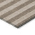 8' Runner Coffee Striped Washable Non Skid Indoor Outdoor Runner Rug