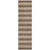 8' Runner Coffee Striped Washable Non Skid Indoor Outdoor Runner Rug