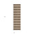 8' Runner Coffee Striped Washable Non Skid Indoor Outdoor Runner Rug
