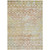 5' X 8' Peach And Ivory Argyle Washable Indoor Outdoor Area Rug