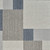 5' X 8' Gray And Blue Geometric Distressed Indoor Outdoor Area Rug