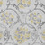 5' X 8' Silver Gray And Gold Floral Washable Indoor Outdoor Area Rug - 608219121358