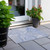 2' X 3' Blue Abstract Washable Non Skid Indoor Outdoor Area Rug Transitional Style - Blue Color