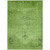 5' X 8' Green And Olive Green Oriental Washable Indoor Outdoor Area Rug