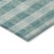 3' X 5' Teal Blue And Ivory Plaid Washable Indoor Outdoor Area Rug