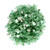Green Round Reflective Fire Pit Glass