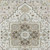 5' X 8' Ivory And Brown Oriental Washable Indoor Outdoor Area Rug