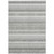 3' X 5' Ivory Gray And Taupe Striped Washable Indoor Outdoor Area Rug