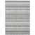 3' X 5' Ivory Gray And Taupe Striped Washable Indoor Outdoor Area Rug