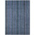 5' X 8' Blue Gray And Sky Blue Striped Washable Indoor Outdoor Area Rug