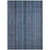 5' X 8' Blue Gray And Sky Blue Striped Washable Indoor Outdoor Area Rug