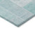 3' X 5' Aqua Teal Blue And Silver Patchwork Washable Indoor Outdoor Area Rug