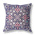 18" x 18" Purple Blown Seam Paisley Indoor Outdoor Throw Pillow