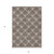 3' X 5' Brown And Beige Geometric Washable Indoor Outdoor Area Rug Transitional Style - Brown, Beige Color