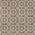 5' X 8' Chocolate Ivory And Gold Floral Medallion Washable Indoor Outdoor Area Rug