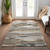 5' X 8' Taupe Beige And Ivory Abstract Washable Indoor Outdoor Area Rug Transitional Style - Taupe, Beige, Ivory Color