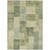 5' X 8' Artichoke Green Geometric Washable Indoor Outdoor Area Rug Transitional Style - Artichoke Green Color