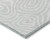 3' X 5' Silver And Gray Abstract Washable Indoor Outdoor Area Rug Transitional Style - Silver, Gray Color