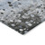 5' X 8' Sky Blue And Gray Abstract Washable Indoor Outdoor Area Rug