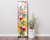 36" White Pink And Yellow Wildflowers Solid Wood Porch Sign