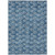 3' X 5' Navy Blue And Ivory Geometric Washable Indoor Outdoor Area Rug Transitional Style - Navy Blue, Ivory Color