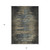 3' X 5' Coffee Abstract Washable Indoor Outdoor Area Rug