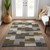 3' X 5' Brown Beige And Ivory Geometric Washable Indoor Outdoor Area Rug