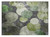 2' X 3' Green and Gray Abstract Washable Non Skid Indoor Outdoor Area Rug