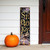 36" Black Gold And Purple Solid Wood Spooky Halloween Skull Porch Sign