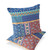 Contemporary Set of Two 18" Blue Botanical Indoor Outdoor Throw Pillow Cover and Insert for Living Room Bedroom Office