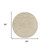 8' Ivory And Gold Round Abstract Indoor Outdoor Area Rug