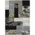 5' X 8' Black Taupe And Ivory Geometric Washable Indoor Outdoor Area Rug