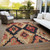 3' X 5' Rust And Charcoal Aztec Washable Indoor Outdoor Area Rug