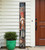 72" Black And Red Solid Wood Christmas Nutcracker Porch Sign