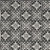 4' X 6' Black And White Fleur De Lis Stain Resistant Non Skid Area Rug