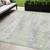 5' X 8' Artichoke Green And Ivory Abstract Washable Indoor Outdoor Area Rug - Artichoke Green, Ivory