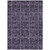 3' X 5' Purple Plum And Charcoal Medallion Washable Indoor Outdoor Area Rug