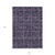 3' X 5' Purple Plum And Charcoal Medallion Washable Indoor Outdoor Area Rug