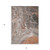 3' X 5' Terra Cotta Copper And Gray Abstract Washable Indoor Outdoor Area Rug
