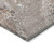 3' X 5' Terra Cotta Copper And Gray Abstract Washable Indoor Outdoor Area Rug