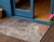 3' X 5' Terra Cotta Copper And Gray Abstract Washable Indoor Outdoor Area Rug